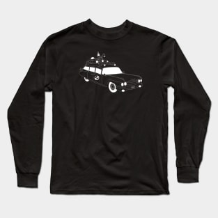 The Ectomobile White Outline Long Sleeve T-Shirt
